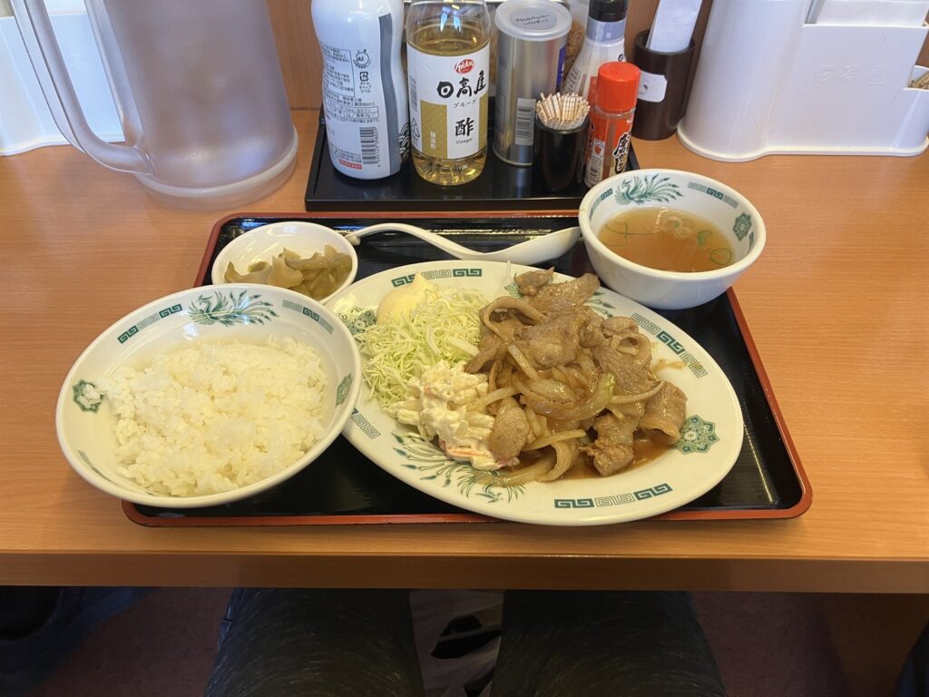 生姜焼き定食（ご飯小盛）