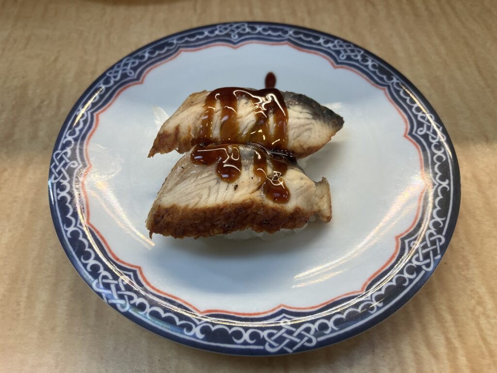タレがかかったうなぎの握り