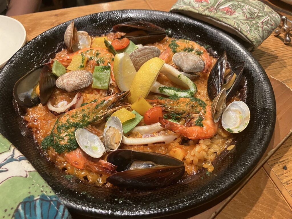 魚介のパエリア