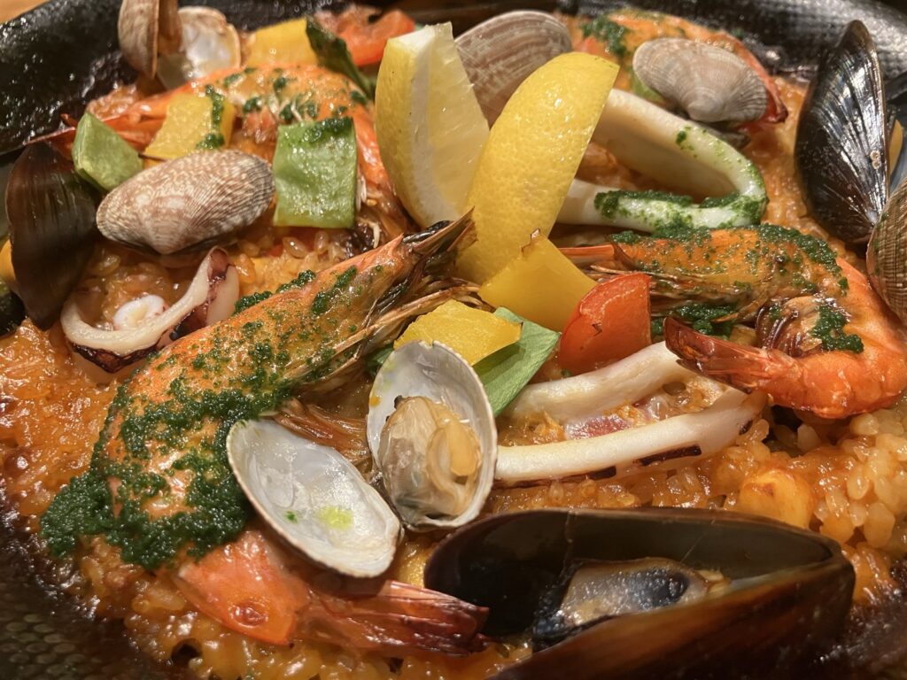 魚介のパエリア
