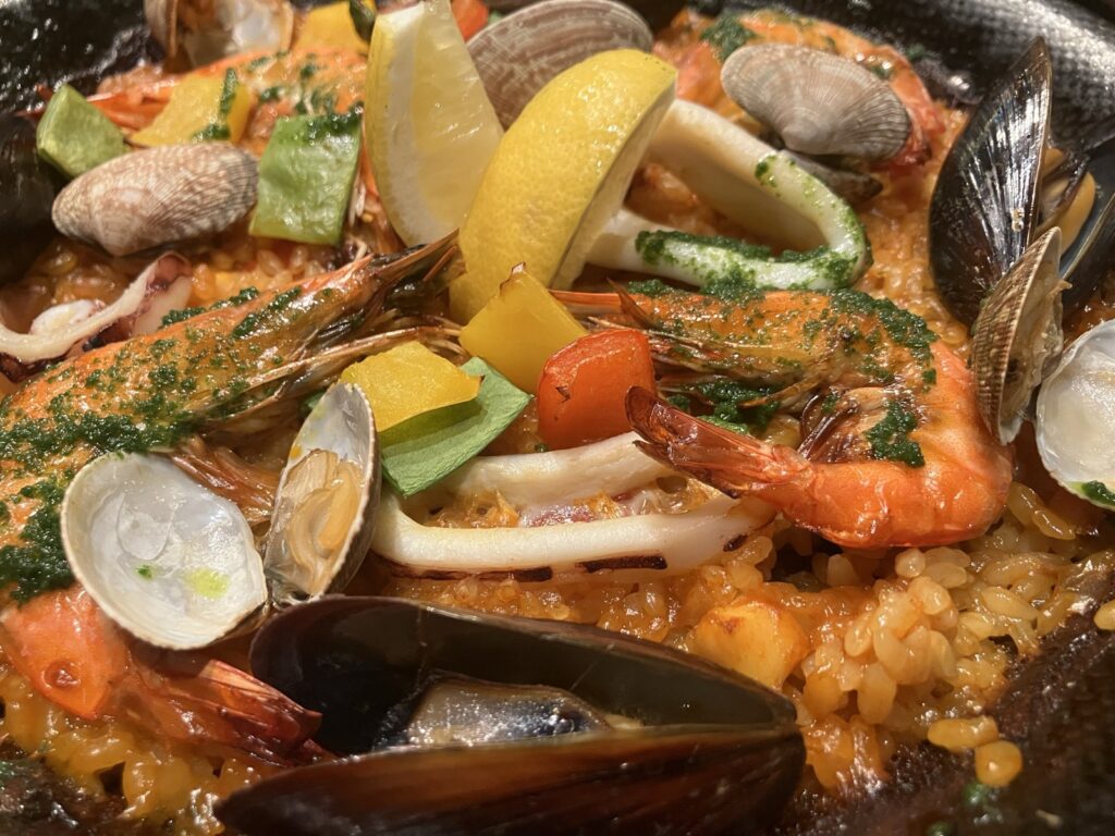 魚介のパエリア