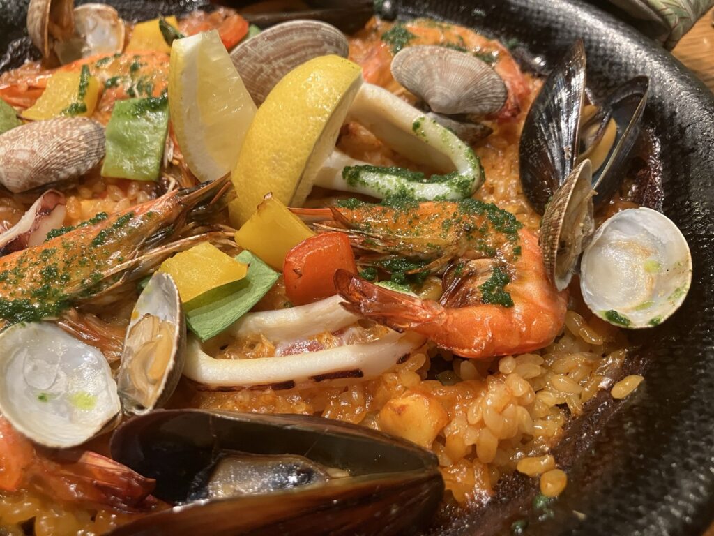 魚介のパエリア