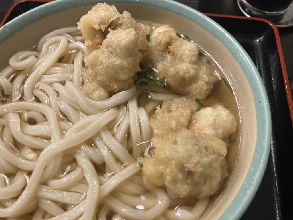 つゆが染み込んだとり天